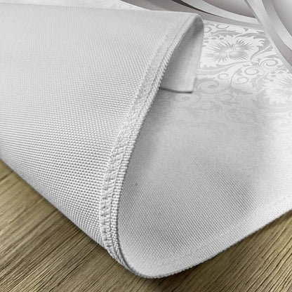 Ambesonne Grey Place Mats Set of 4, Wavy Vertical Curved Stripes - Image 5