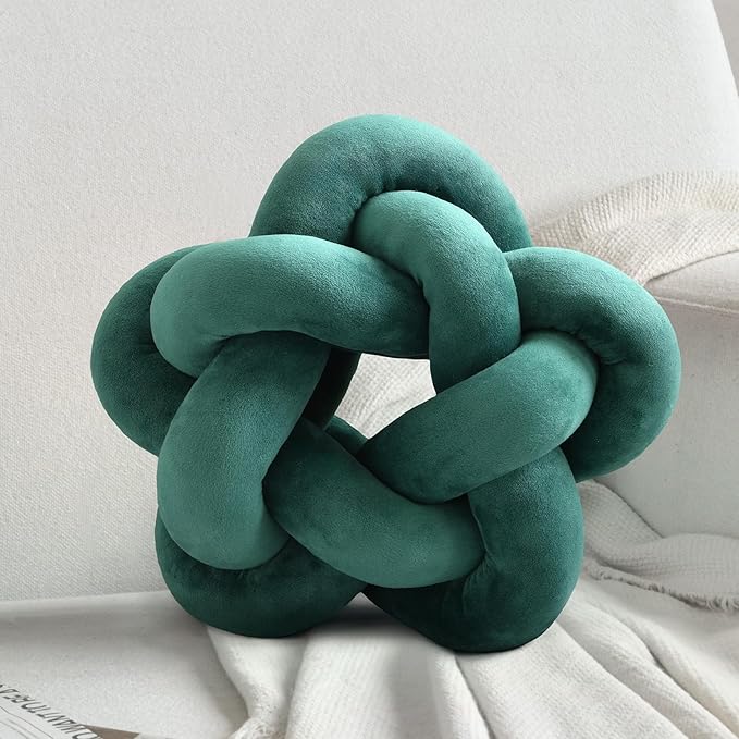 Knot Plush Throw Pillow Kids Handmade Knotted Star Pillow Soft Sofa Lumbar - Image 7