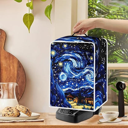 Starry Night Print Coffee Maker Cover – Dust Protection Stain Resistant - Image 4