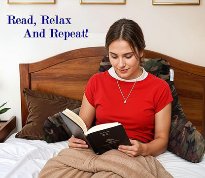 ComfortSpa Reading Pillow for Kids Teens Adult, Back Rest Pillow - Image 8