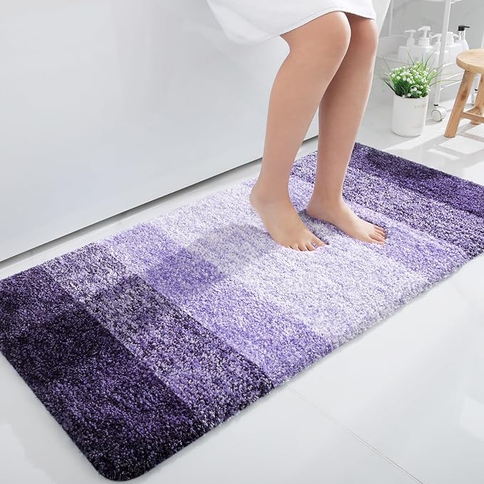 OLANLY Bathroom Runner Rugs 44x24, Extra Soft Absorbent Microfiber Bath Rugs by OLANLY