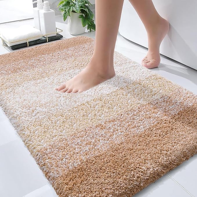 OLANLY Bathroom Rugs Mat 36x24, Extra Soft Absorbent Microfiber Bath Rugs by OLANLY