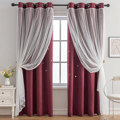 indistar Star Cutout Kids Window Blackout Curtains by indistar