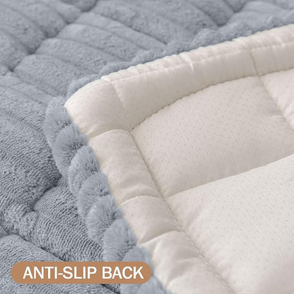 Smiry Couch Cover for Dogs Washable, Non Slip Fuzzy Pet Couch Covers for 3 - Image 8