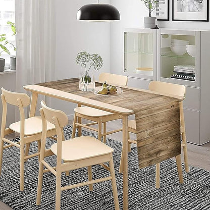 Rustic Wooden Table Runner Brown Barn Door Wood Board Western Vintage Farmhouse - Image 4