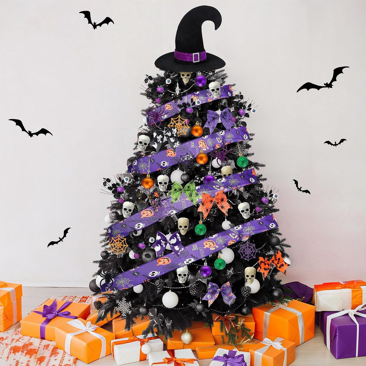 43 Pcs Halloween Tree Ornaments Decorations Tree Topper Hanging Ornaments for Halloween Home Party