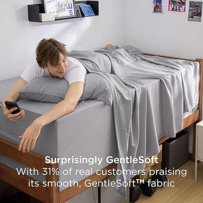 Bedsure Twin XL Sheets Dorm Bedding, GentleSoft Breathable Extra Long Twin - Image 5