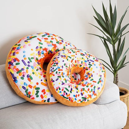 22" 3D Sprinkle Donut Throw Pillow - Image 4