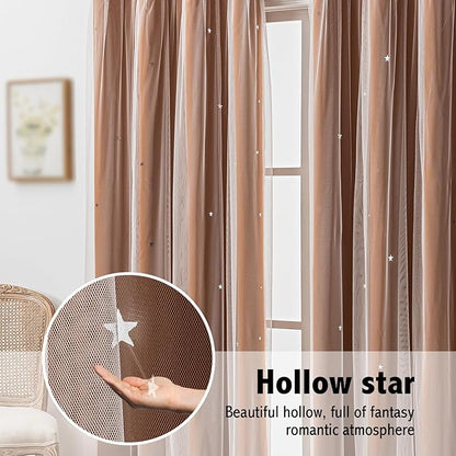 indistar Star Cutout Kids Window Blackout Curtains - Image 6