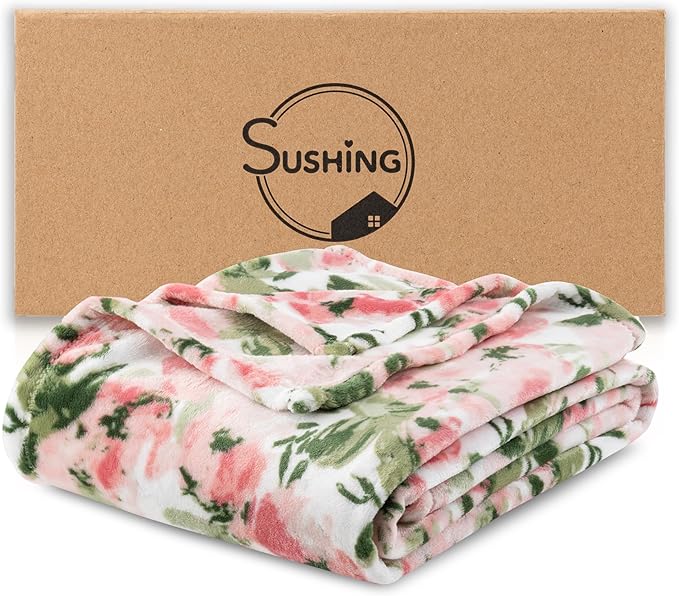 Luxury Printed Fleece Warm Throw Blanket, Soft Lightweight Velvety Plush Throw - Image 6