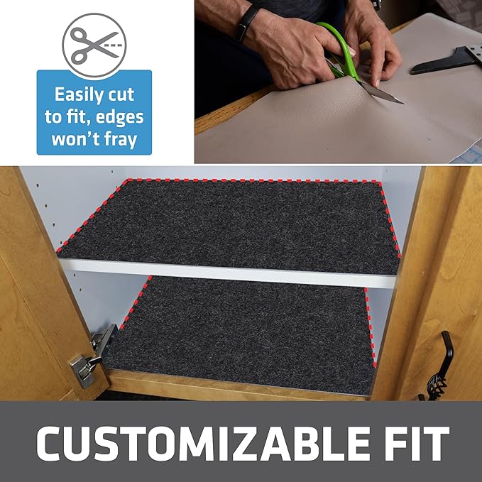 Drymate Premium Luxury Shelf & Drawer Liner, Thick Cushioned Fabric, - Image 4