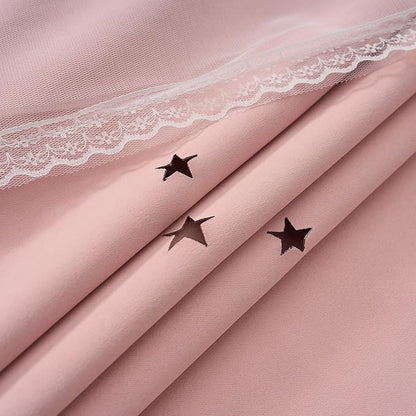 Light Pink Curtains Blackout for Girls Bedroom - Image 3