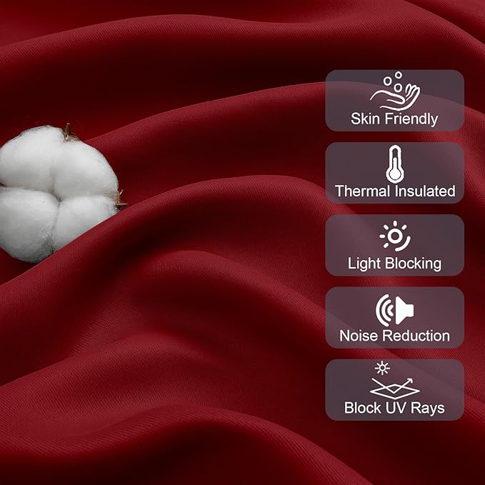 Gwine Kitchen Curtains for Small Window Treatment, Light Filtering Short Cafe - Image 5