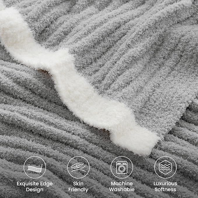 Snuggle Sac Soft Ribbed Throw Blanket - Image 3