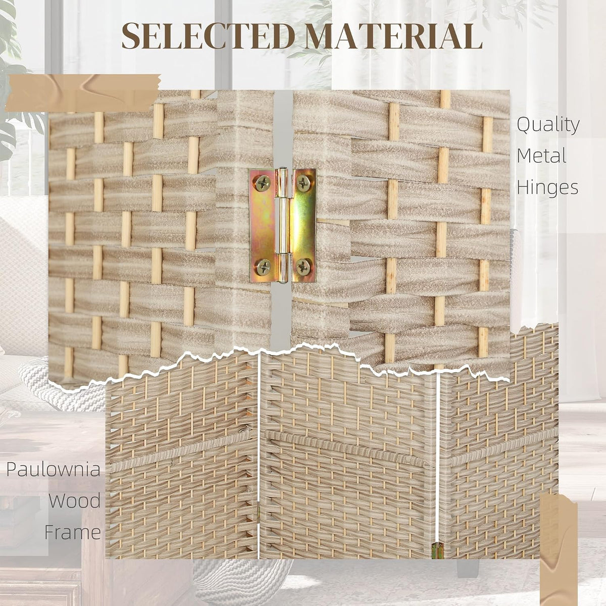 homcom 3 panel room divider 6 ft privacy showing dimensions