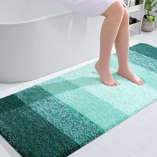 OLANLY Bathroom Runner Rugs 59x24, Extra Soft Absorbent Microfiber Bath Rugs by OLANLY