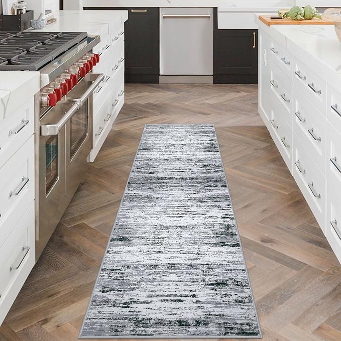 Modern Abstract Runner Rug 2x6 - Image 2