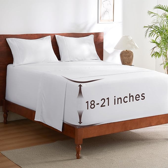 Bedsure Deep Pocket Full Size Bed Sheets Set by BEDSURE