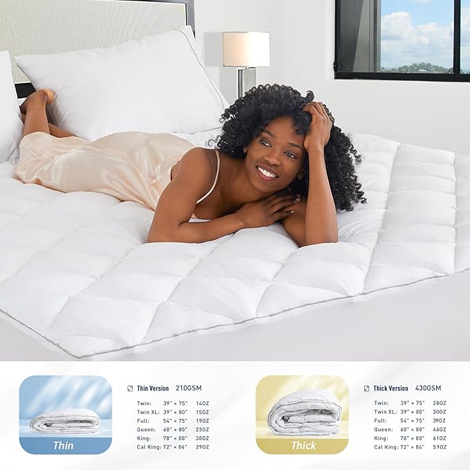 Sunflower Quilted Full Mattress Protector, Mattress Pad Full, Cotton Mattress - Image 7