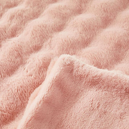 Faux Fur Throw Blanket for Couch Cozy Fuzzy Soft Plush Thick Fluffy Fleece - Image 4