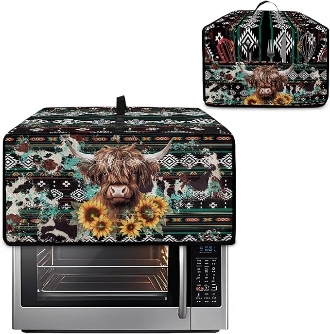 Toaster Oven Dust Cover Washable Fabric Convection Oven Cover Protector - Image 2