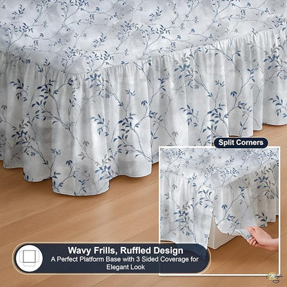 Cottington Lane Ruffled Bed Skirt Queen Size - Image 7