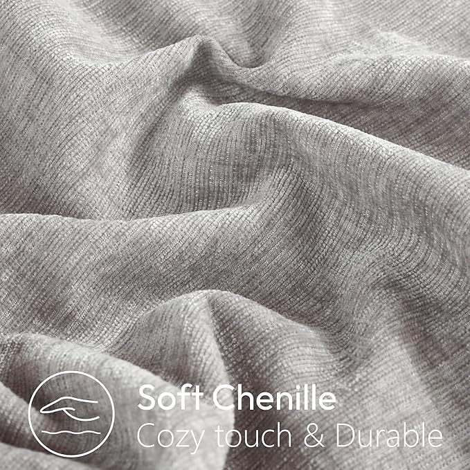Stellhome Pack of 2 Soft Textured Throw Decorative Pillow Covers Square Accent - Image 2