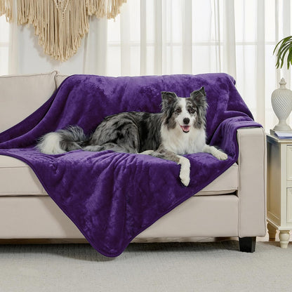 soft waterproof blanket for bed couch sofa, dark shown in use