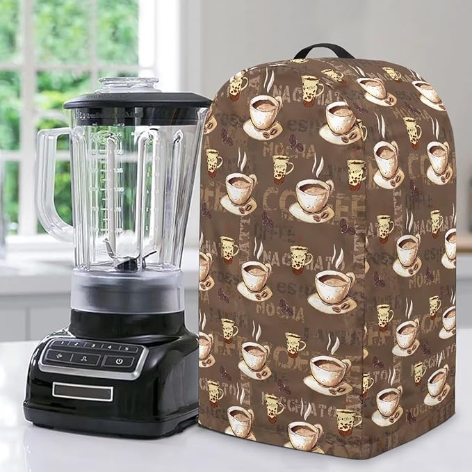Coffee Cups Blender Cover Dust Proof Small Appliance Cover Foldable Dust Cover by Unknown