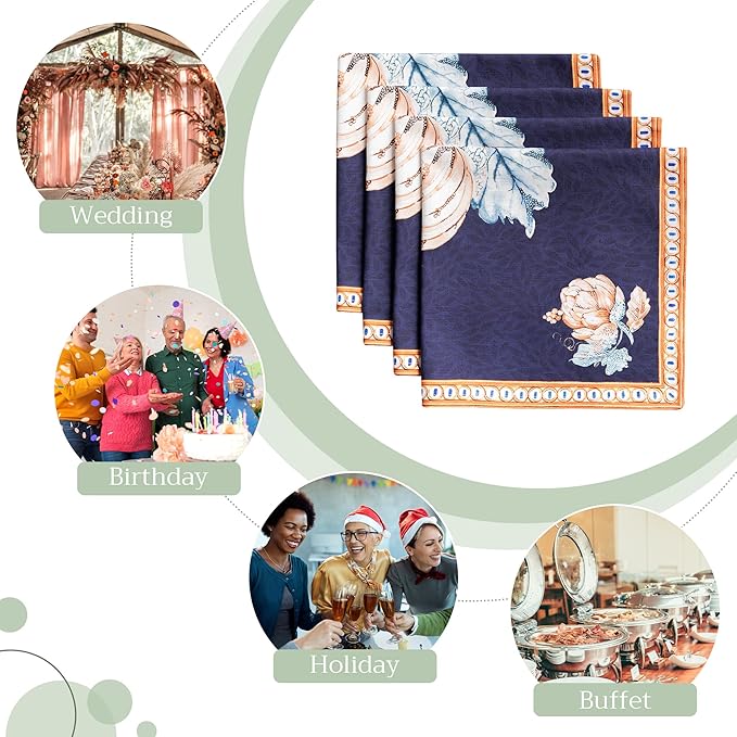 Maison d' Hermine Cloth Napkins Set of 4 100% Cotton - Image 5