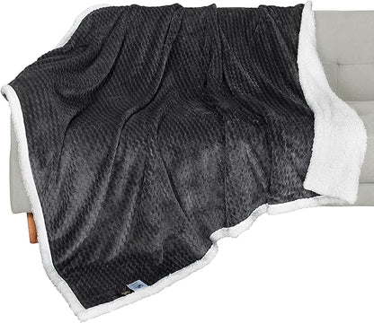 Catalonia Sherpa Throws Blanket, Super Soft Comfy Fluffy Fuzzy Fleece Plush by Catalonia