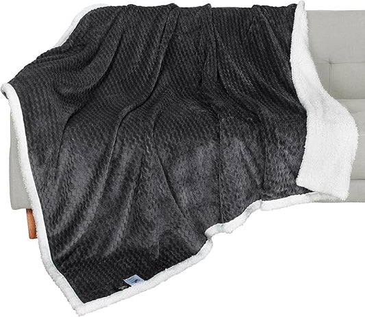 Catalonia Sherpa Throws Blanket, Super Soft Comfy Fluffy Fuzzy Fleece Plush by Catalonia