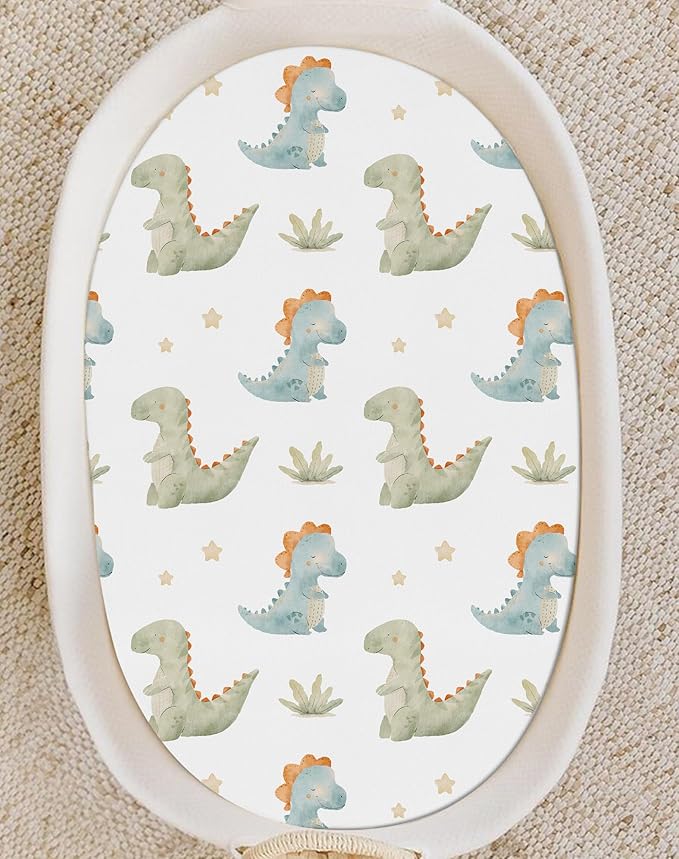 Bassinet Sheets for Baby Girls Boys 2 Pack, Fitted Baby Mattress Sheet for - Image 7