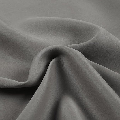 TWOPAGES Grey Pinch Pleated Room Darkening Curtain 90 Inches Long, Solid - Image 4
