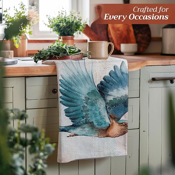 Maison d' Hermine Kitchen Towels Set of 3 100% Cotton 27.50" x 20" Reusable - Image 6