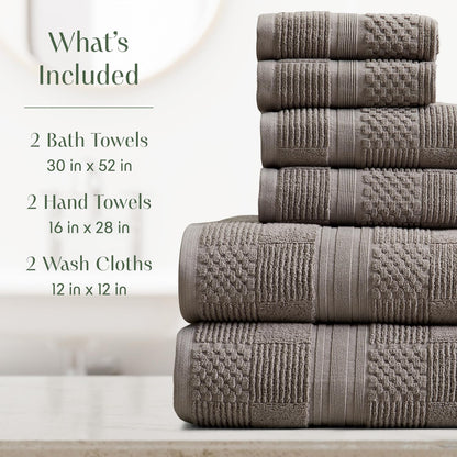 springtree home 100% cotton bath towel set | shown in use