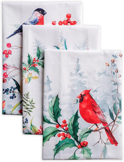 Maison d' Hermine Kitchen Towels Set of 3 100% Cotton 20" x 27.5" Reusable by MaisondHermine
