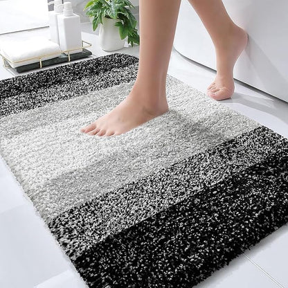 OLANLY Bathroom Rugs Mat 34x21, Extra Soft Absorbent Microfiber Bath Rugs by OLANLY
