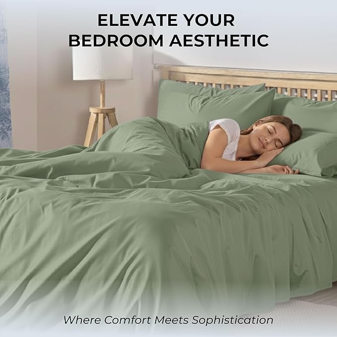 100% Natural Cotton Bed Sheets | 500 TC Single-Ply Sateen Weave Full Size - Image 6
