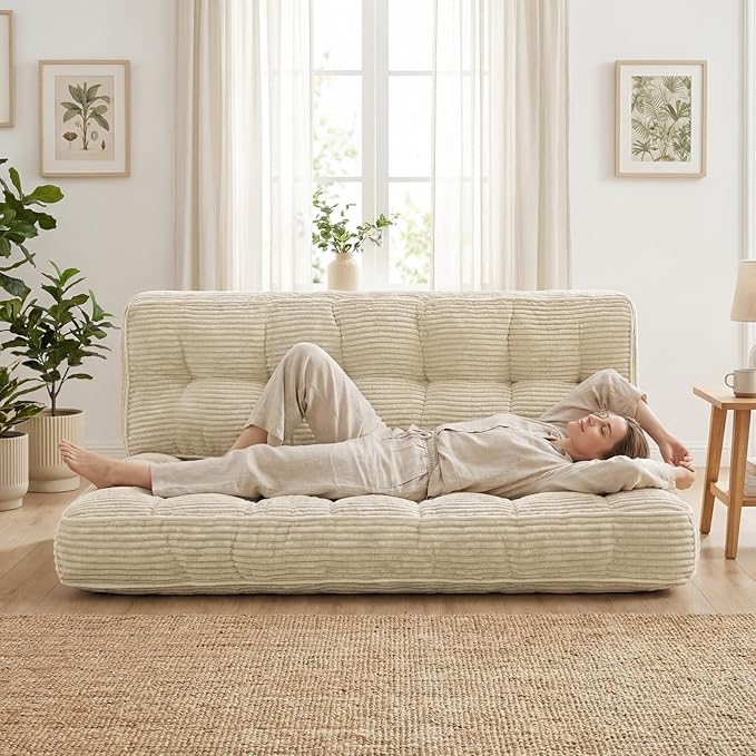 63 Inch Folding Sofa Bed Convertible Chair, 2-in-1 Convertible Boneless Sofa - Image 7