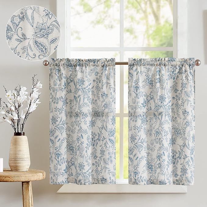 jinchan Floral Kitchen Curtains by JINCHAN
