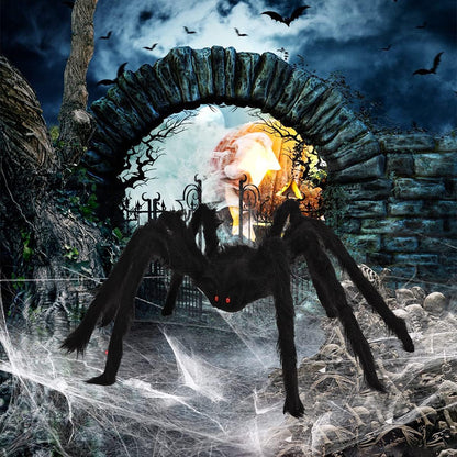 Halloween Spider Decorations 6 Pack: Giant Spider Outdoor Decoration