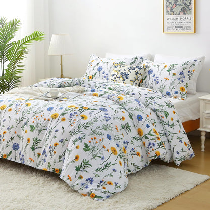 mooreeke floral king size comforter sets, dandelion floral, package contents