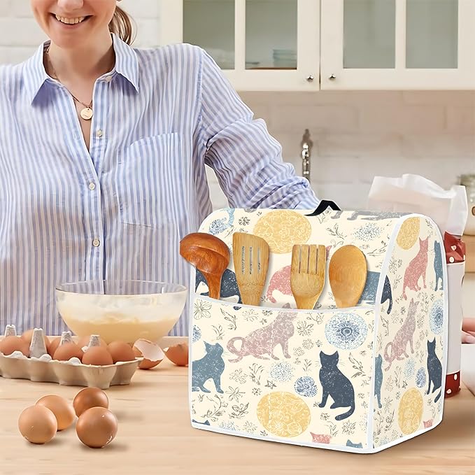 Mixer Dust Cover for 6-8 Qt Stand Mixer, Cloth Cover - Image 4