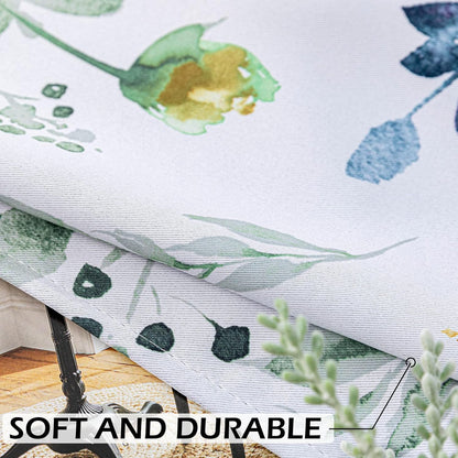 mysky home floral blackout curtains 63 inch length on a desk or shelf