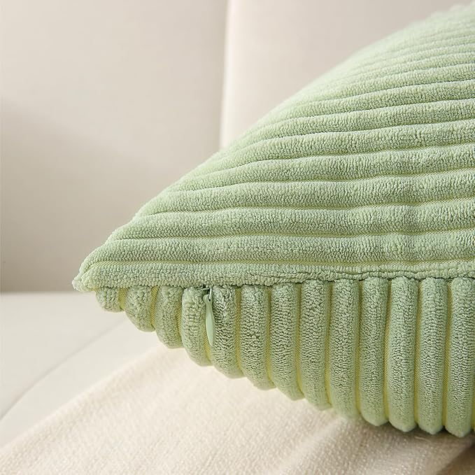 Sage Green Throw Pillow Covers 26x26 inch, Farmhouse Home Decor, Boho - Image 4