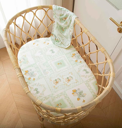 SDY Jersey Floral Bassinet Sheets - Image 2