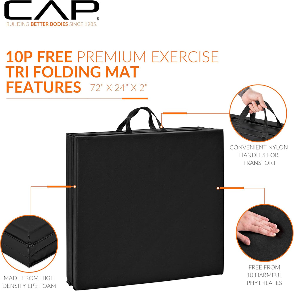 CAP Barbell All Purpose Folding Anti Tear Exercise Training Aerobic Fitness G...