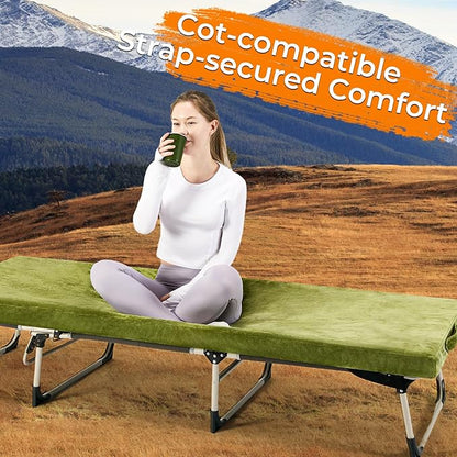 BDEUS Memory Foam Camping Mattress Pad 3inch Waterproof Roll Up Bed Sleeping Mat - Image 3