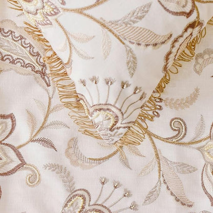 The HomeCentric King/Queen/Twin Beige Decorative Bed Runner Full 68"x18" Bed - Image 3